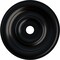 Ekena Millwork Jefferson Ceiling Medallion (Fits Canopies up to 5"), 26 1/2"OD x 3 5/8"ID x 1 1/2"P, Jet Black CM26JEBLF - alternate 1